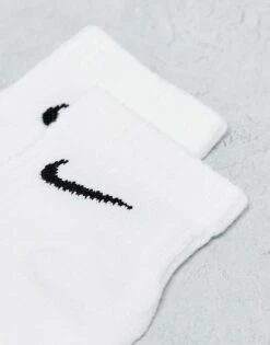Nike Training Everyday Cushioned 6 Pack Ankle Socks In White For Unisex -Nike Sales Store 204629435 4