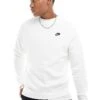 Nike Club Crew Sweatshirt In White For Men -Nike Sales Store 204629873 1 white