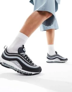 Nike Air Max 97 Trainers In Black And Blue Grey For Men -Nike Sales Store 204897749 1 black 1