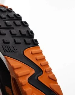 Nike Air Max 90 Trainers White, Black And Orange For Men -Nike Sales Store 204897836 4