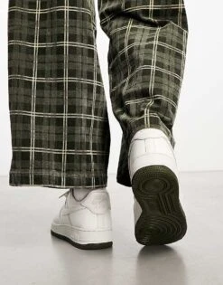 Nike Air Force 1 '07 Trainers In Off White And Khaki For Men -Nike Sales Store 204897885 2