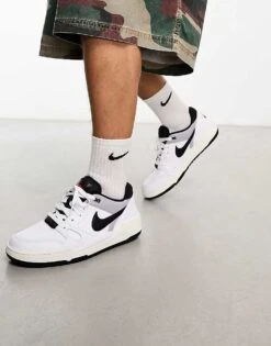 Nike Full Force Low Trainers In Black And White For Men -Nike Sales Store 204897983 4