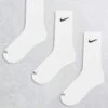 Nike Training Everyday Cushioned Plus 3 Pack Crew Socks In White For Unisex -Nike Sales Store 204899284 1 white