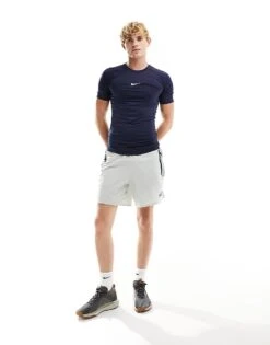 Nike Training Pro Dri-FIT Tight T-shirt In Dark Navy For Men -Nike Sales Store 204899331 4