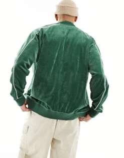 Nike Club Velour Jacket In Green For Men Mid Green -Nike Sales Store 204903389 4