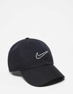 Nike Club Swoosh Cap In Black For Unisex -Nike Sales Store 204903406 1 black 1