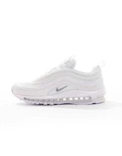 Nike Air Max 97 Trainers In Triple White For Men -Nike Sales Store 205122823 5