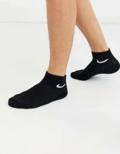 Nike Training Everyday Cushioned 3 Pack Ankle Socks In Black For Men -Nike Sales Store 205148233 2