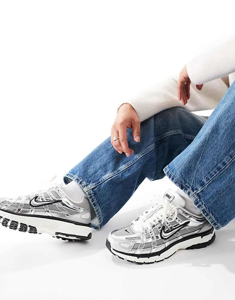 Nike P-6000 Trainers In Silver For Men 8 Nike P-6000 Trainers In Silver For Men - Image 6