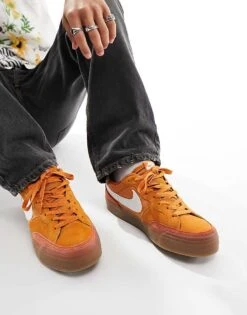 Nike SB Zoom Pogo Plus Trainers In Orange For Men