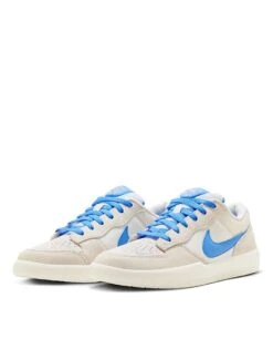 Nike SB Air Force 58 Trainers In White And Blue For Men