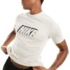 Nike Football Academy Dri-Fit Graphic T-shirt In Beige For Men -Nike Sales Store 205283892 1 beige