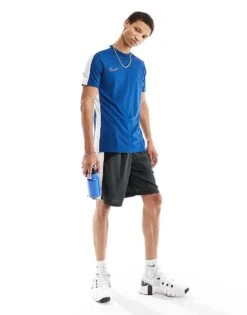 Nike Football Academy Dri-Fit Panelled T-shirt In Blue For Men Mblue 9 Nike Football Academy Dri-Fit Panelled T-shirt In Blue For Men Mblue -Nike Sales Store 205284036 3