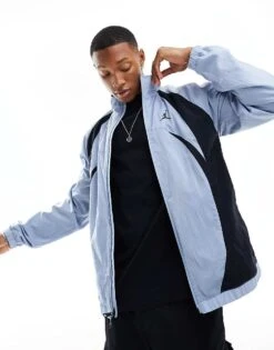Jordan Track Jacket In Blue For Men Light Blue