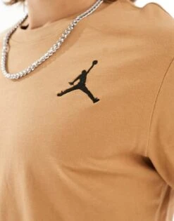 Jordan Jumpman T-shirt In Brown For Men -Nike Sales Store 205291509 2
