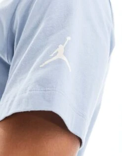 Jordan Logo T-shirt In Blue For Men Light Blue -Nike Sales Store 205291690 3