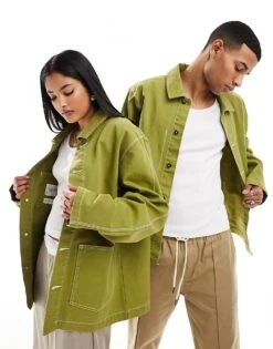 Nike Life Unisex Chore Jacket In Green For Unisex Mid Green -Nike Sales Store 205294781 1 midgreen 1