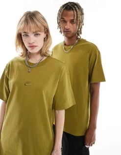 Nike Premium Essentials Unisex Oversized T-shirt In Moss For Unisex Khaki -Nike Sales Store 205294912 1 khaki 1