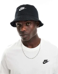 Nike Club Logo Bucket Hat In Black For Men -Nike Sales Store 205295074 4