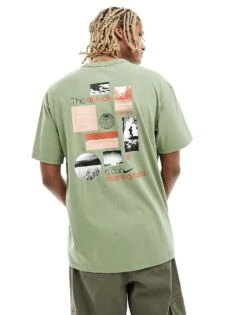 Nike M90 Graphic Back Print T-shirt In Green For Men -Nike Sales Store 205295175 1 green 1