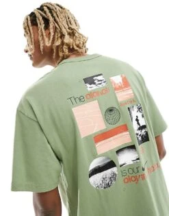 Nike M90 Graphic Back Print T-shirt In Green For Men -Nike Sales Store 205295175 4