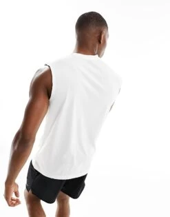 Nike Training Legend Dri-FIT Vest In White For Men -Nike Sales Store 205297457 4