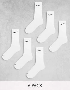 Nike Training Everyday Cushioned Plus 6 Pack Crew Socks In White For Men -Nike Sales Store 205297523 1 white 1