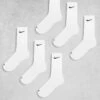 Nike Training Everyday Cushioned Plus 6 Pack Crew Socks In White For Men -Nike Sales Store 205297523 1 white