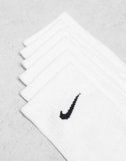 Nike Training Everyday Cushioned Plus 6 Pack Crew Socks In White For Men -Nike Sales Store 205297523 4