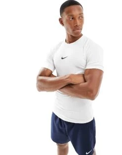Nike Training Nike Pro Training Muscle Fit T-shirt In White For Men -Nike Sales Store 205297543 1 white 1