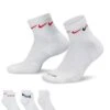 Nike Training Everyday Plus Cushioned Graphic 3 Pack Ankle Socks In White For Men -Nike Sales Store 205297564 1 white