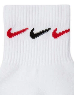 Nike Training Everyday Plus Cushioned Graphic 3 Pack Ankle Socks In White For Men -Nike Sales Store 205297564 4