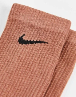 Nike Training Everyday Cushioned Plus 6 Pack Crew Socks In Brown For Men Multi -Nike Sales Store 205297694 3