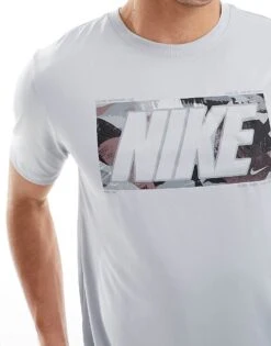Nike Training Camo Graphic T-shirt Grey For Men -Nike Sales Store 205297872 3