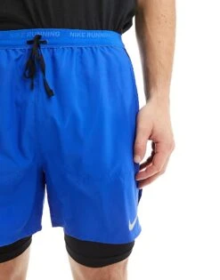 Nike Running Dr-Fit Stride 5inch 2 In 1 Shorts In Royal Blue For Men Mid Blue -Nike Sales Store 205299996 3