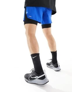 Nike Running Dr-Fit Stride 5inch 2 In 1 Shorts In Royal Blue For Men Mid Blue -Nike Sales Store 205299996 5