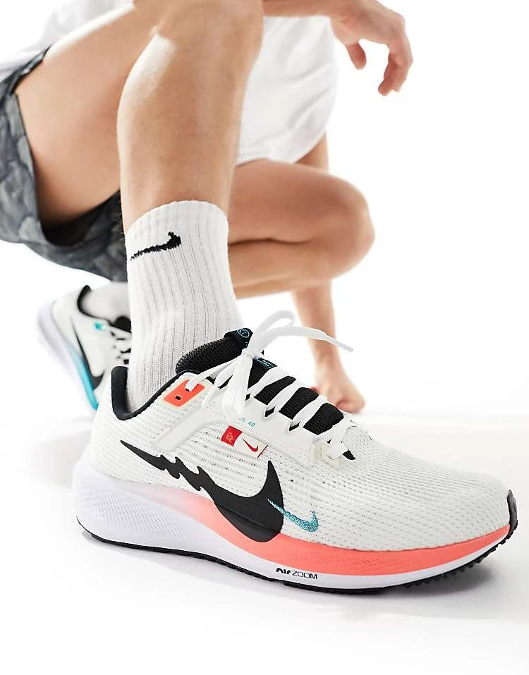 Nike Running Air Zoom Pegasus 40 Trainers In White For Men Ivory 3 Nike Running Air Zoom Pegasus 40 Trainers In White For Men Ivory