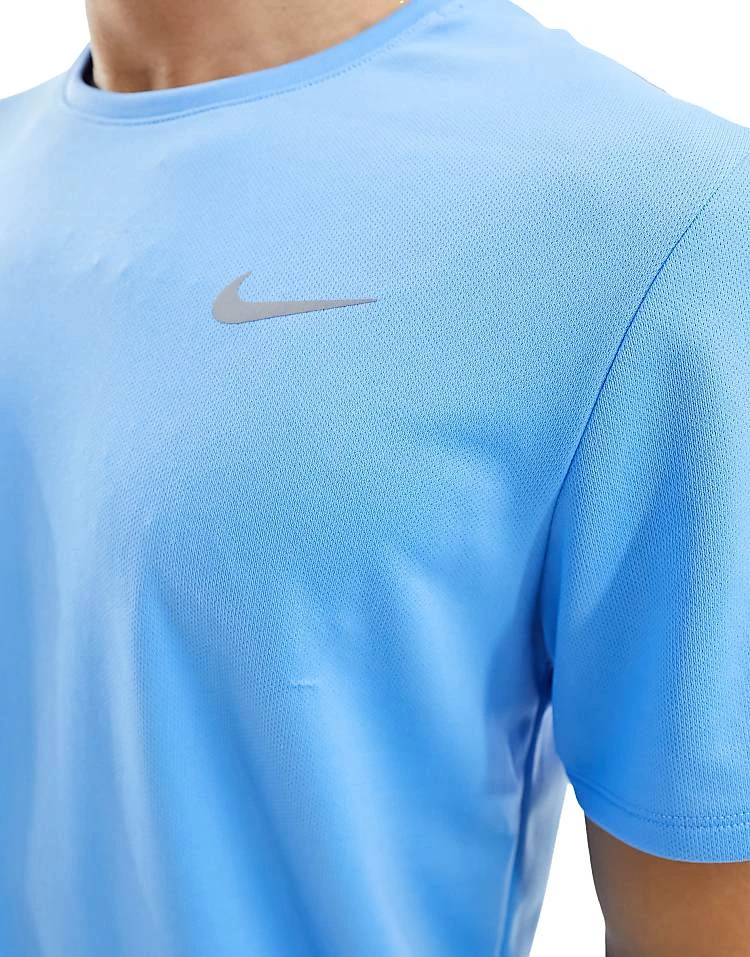 Nike Running Miler Dri-FIT T-shirt In Blue For Men Mid Blue 5 Nike Running Miler Dri-FIT T-shirt In Blue For Men Mid Blue - Image 3
