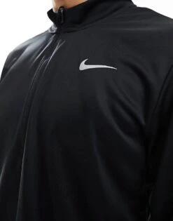 Nike Running Pacer Dri-FIT Half Zip Longsleeve Top In Black For Men -Nike Sales Store 205300342 3