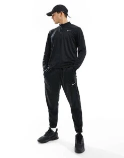 Nike Running Pacer Dri-FIT Half Zip Longsleeve Top In Black For Men -Nike Sales Store 205300342 4
