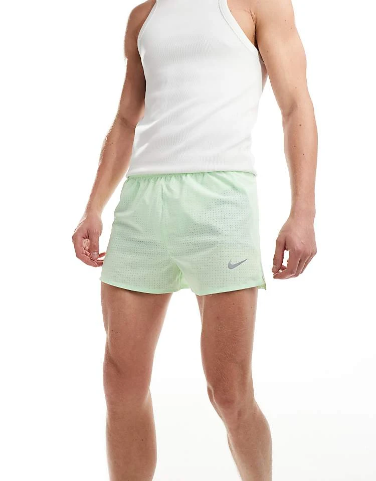 Nike Running Dri-Fit Fast 3inch Short In Lime Green For Men Mid Green 8 Nike Running Dri-Fit Fast 3inch Short In Lime Green For Men Mid Green - Image 6