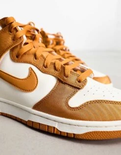 Jordan Nike Dunk High Retro SE Trainers In White And Orange For Men White/orange -Nike Sales Store 205333442 3