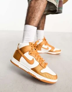 Jordan Nike Dunk High Retro SE Trainers In White And Orange For Men White/orange -Nike Sales Store 205333442 4