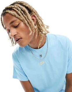 Nike Club Vignette T-shirt In Blue For Men