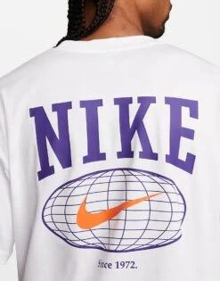 Nike Swoosh Graphic Backprint T-shirt In White For Men -Nike Sales Store 205519105 4