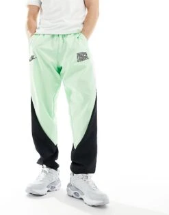 Nike Basketball Starting 5 Woven Trousers In Green For Men Light Green -Nike Sales Store 205601790 1 lightgreen 1