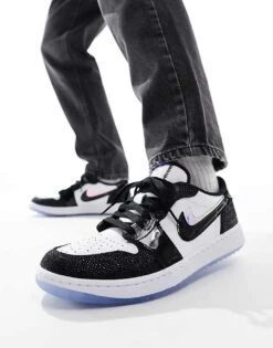 Nike Golf Air Jordan 1 Low Trainers In White And Black For Men