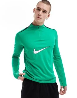 Nike Football Academy Drill Top In Green For Men Mid Green
