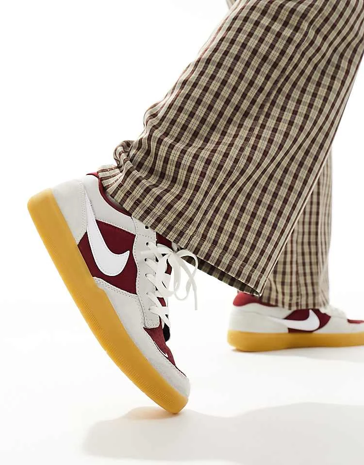 Nike SB Force 58 Trainers In Red And White For Men 7 Nike SB Force 58 Trainers In Red And White For Men - Image 5