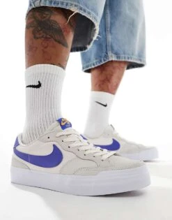 Nike SB Zoom Pogo Plus Trainers In White And Navy For Unisex -Nike Sales Store 205606156 5